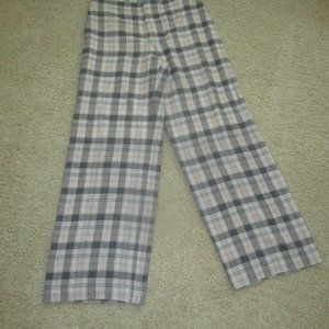 SOLD Club Monaco Absen Gray Pink Plaid Wide Leg..